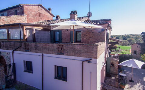 The Tuscan Retreat Spa: Wand, Die Architektur, Backstein, Balkon