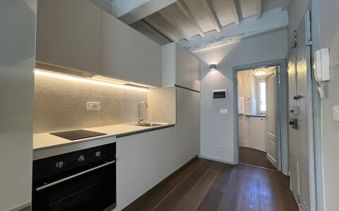 Guelfa 60: Flooring, Küche, Interior Design, Decke, Fussboden, Countertop, Major Appliance, Küchengerät, Beleuchtung, Zimmer