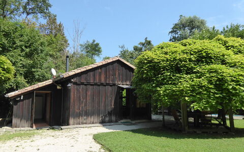 Chalet Fagarè, Pool, Sauna, Prosecco Hills: Baum, Holz, Schuppen, Grundstueck, Ländliches Gebiet, Gartenbauten, Schatten, Hütte, Gehölz, Hütte