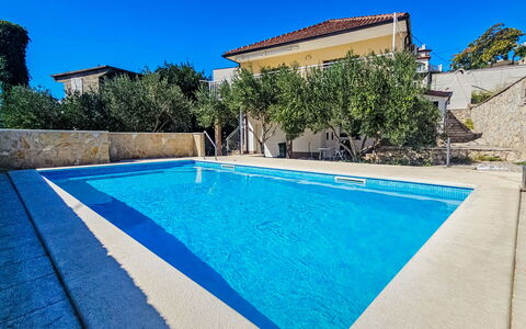 Palada: Blau, Schwimmbad, Verbundwerkstoff, Resort, Water Feature, Schatten, Flagstone, Eco Hotel, Fliese, Villa
