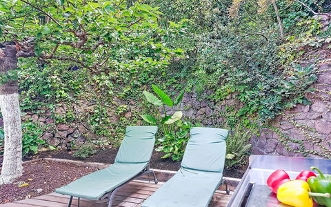 Villa 50: Möbel, Gartenmöbel, Ground, Stuhl, Garten, Sonnenliege, Schatten, Hinterhof, Design, Garten