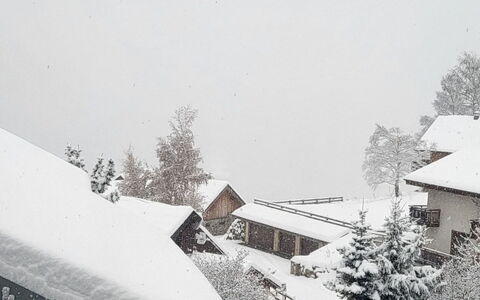 Balcons de Venosc: Schnee, Winter, Einfrieren, Geologisches Phänomen, Steigung, Bergstation, Hütte, Schneesturm