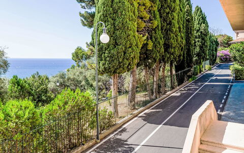Casa del Mare: Blau, Durchgangsstrasse, Meer, Ozean, Zaun, Walkway, Hecke, Stockfotografie
