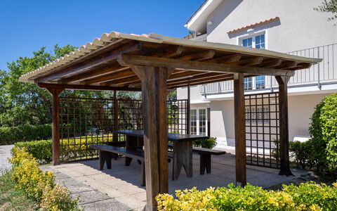 Enda: Holz, Gazebo, Pavillon, Garten, Schatten, Outdoor Struktur, Pergola, Gartenmöbel, Landscaping