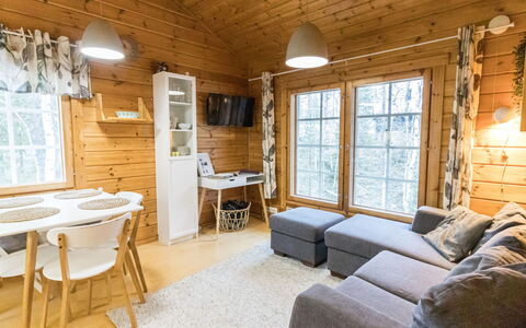 Ylläs-Suppa: Holz, Zuhause, Interior Design, Zimmer, Decke, Hütte, Blockhaus, Holzbeize, Hartholz, Wohnzimmer