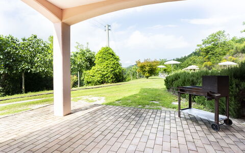 Villa Altavista: Garten, Schatten, Pavillon, Landscaping, Rasen, Outdoor Struktur, Eco Hotel, Garten, Park, Hinterhof