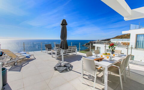 Nerja View with Infitinity Pool: Meer, Küste, Ozean, Resort, Balkon, Hotel, Strandresort, Stuhl, Villa, Bucht