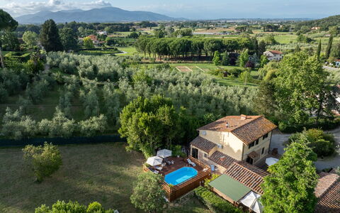 Podere la Botte, Pool, Lari: Schwimmbad, Essen, Estate, Eco Hotel, Villa, Hazienda, Vogelperspektive, Bauernhaus, Resort, Luftaufnahmen
