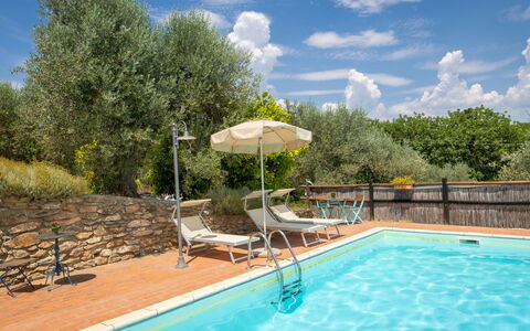 Campiglia Marittima 649: Schwimmbad, Gartenmöbel, Resort, Stuhl, Eco Hotel, Blumentopf, Schatten, Zimmerpflanze, Sonnenliege, Villa