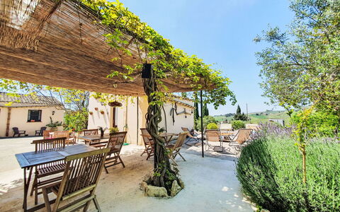 Grande Baglio Anastè: Möbel, Schatten, Blumentopf, Gartenmöbel, Garten, Stuhl, Hinterhof, Tisch Im Freien, Garten, Flagstone