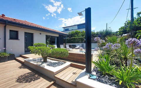 Maison Dune: Zuhause, Wohngebiet, Die Architektur, Haus, Garten, Verbundwerkstoff, Schatten, Landscaping, Eco Hotel, Hof