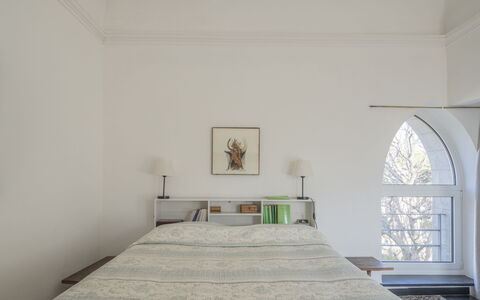 Torre Dell'Amore, Genova, Seaview: Interior Design, Flooring, Wand, Möbel, Fussboden, Holz, Schlafzimmer, Decke, Bett, Zimmer