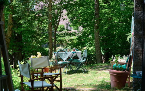 Il Gallinaio, Vivo D'Orcia: Möbel, Grün, Stuhl, Gartenmöbel, Sommer, Garten, Tabelle, Tisch Im Freien, Strauch