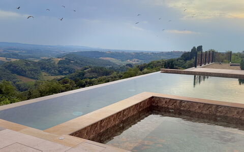 Villa Elisa: Schwimmbad, Verbundwerkstoff, Water Feature