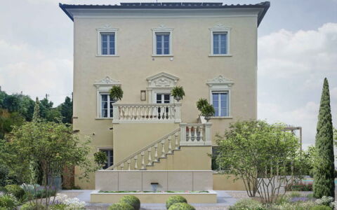 Villa Elisa: Fassade, Die Architektur, Zuhause, Wohngebiet, Urban Design, Estate, Villa, Garten, Balkon, Villa