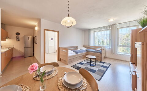 Harrachov Resident a: Interior Design, Möbel, Holz, Flooring, Decke, Wohnung, Fussboden, Zimmer, Stuhl, Wohnzimmer