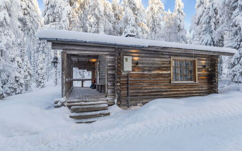 Katajamäki: Schnee, Holz, Winter, Hütte, Haus, Dach, Blockhaus, Zuhause, Einfrieren, Hütte