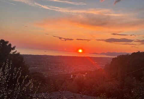 Villa Il Giardino: Himmel, Sonne, Afterglow, Daytime, Natur, Horizont, Sonnenuntergang, Orange, Dämmerung, Ast