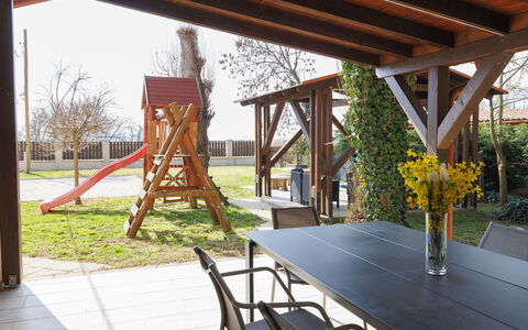 Petka: Holz, Möbel, Veranda, Schatten, Gartenmöbel, Tisch Im Freien, Holzbeize, Outdoor Struktur, Garten, Hartholz