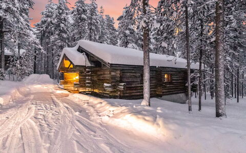 Äkästupa: Schnee, Winter, Ast, Holz, Hütte, Haus, Einfrieren, Dach, Blockhaus, Zweig