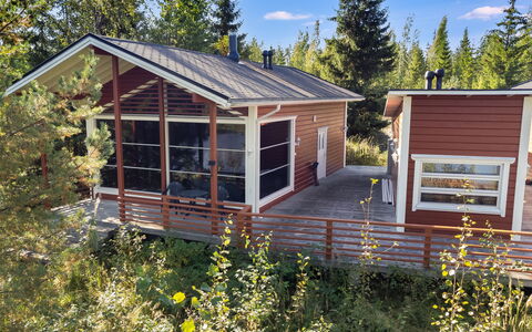 Tiirinniemi 27 a: Holz, Die Architektur, Haus, Hütte, Zuhause, Veranda, Abstellgleis, Tür, Blockhaus, Gartenbauten