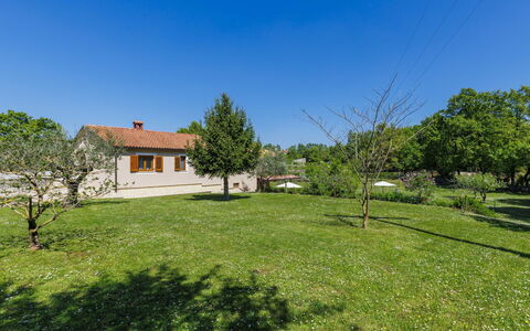 Villa Križanci: Baum, Gras, Haus, Strauch, Zuhause, Ländliches Gebiet, Einfach, Landschaft, Wohngebiet