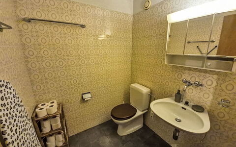 Crans-Léman 5: Badezimmer, Toilleten Sitz, Bad Sink, Armatur, Wand, Flooring, Toilette, Fussboden, Sinken, Zapfhahn