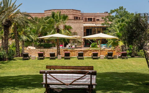Le Jardin Mogador: Resort, Garten, Estate, Hazienda, Eco Hotel, Landscaping, Schatten, Rasen