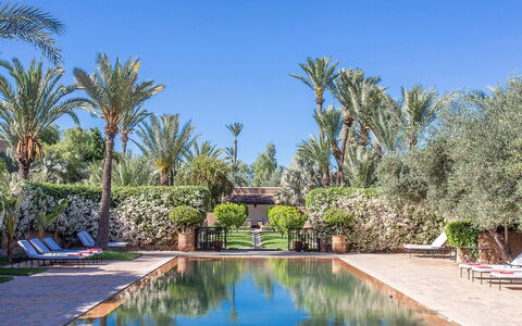 Villa Exotic: Schwimmbad, Resort, Reflexion, Hazienda, Gartenmöbel, Garten, Eco Hotel, Reflecting Pool, Estate