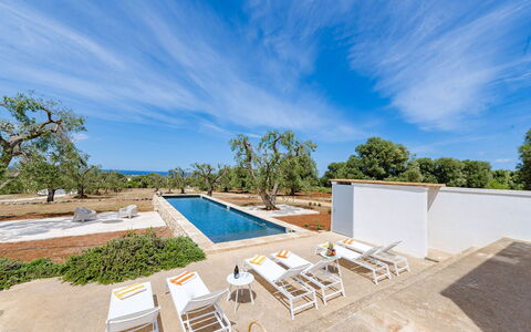 Villa Il Guaceto: Blau, Schwimmbad