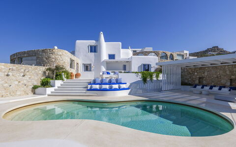 Villa Nikolas: Blau, Die Architektur, Estate, Villa, Schwimmbad, Villa, Resort, Design, Hotel, Penthouse