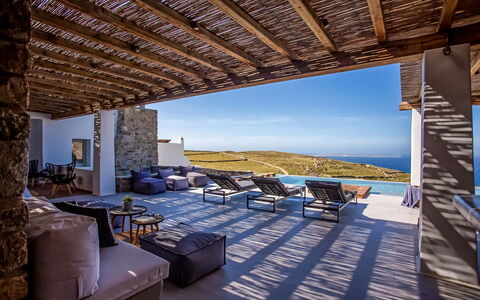 Villa Chimera: Blau, Zuhause, Design, Villa, Resort, Wohnzimmer