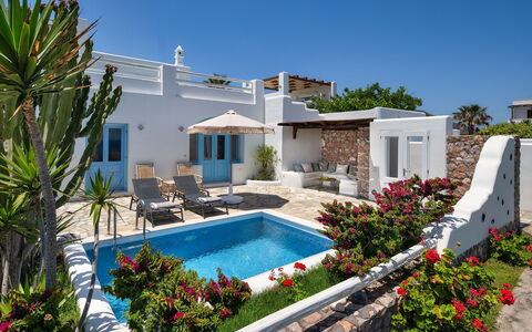 Guest House Zephyros: Blau, Resort, Blumentopf, Schwimmbad, Zimmerpflanze, Estate, Design, Villa, Schatten, Landscaping