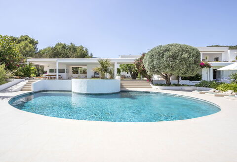 Can Las Palmas: Schwimmbad, Resort, Estate, Garten, Landscaping, Schatten, Villa, Villa, Eco Hotel, Water Feature