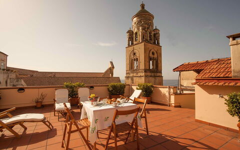 Casa Amalfitana: Balkon, Blumentopf, Zimmerpflanze