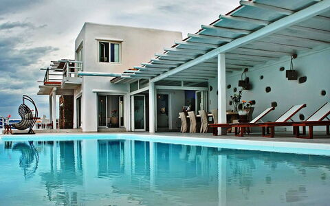 Fanaria Villa: Blau, Resort, Gartenmöbel, Schwimmbad, Freizeit, Eco Hotel, Villa, Hotel, Schatten