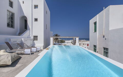 Halki Villa: Blau, Wohnung, Schwimmbad, Verbundwerkstoff, Resort, Balkon, Hotel, Eigentumswohnung, Design, Ferienort
