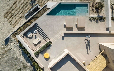 Thera King: Verbundwerkstoff, Beton, Design, Sonnenliege, Gartenmöbel, Schwimmbad