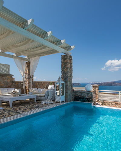 Villa Crystal: Blau, Schwimmbad, Resort, Küsten Und Ozeanische Forms, Meer, Küste, Eco Hotel, Gartenmöbel, Hotel, Strandresort