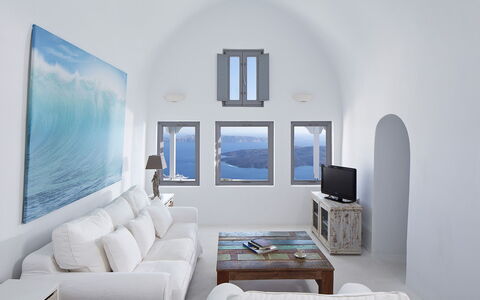 Villa Eros: Blau, Meer, Küsten Und Ozeanische Forms, Möbel, Küste, Wohnung, Ozean, Couch, Wohnzimmer