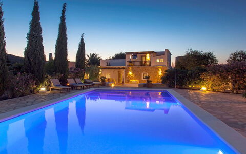 Villa Jardin: Blau, Schwimmbad, Resort, Eco Hotel, Estate, Villa, Hazienda, Hotel, Thermae, Landschaft Beleuchtung