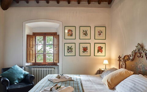 Villa Novellina: Möbel, Interior Design, Wand, Bett, Schlafzimmer, Holz, Flooring, Decke, Zimmer, Fussboden