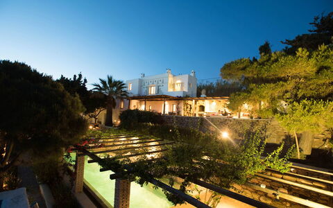 Villa Oasis: Nacht, Landschaft Beleuchtung, Resort, Garten, Hazienda, Estate, Eco Hotel, Landscaping, Villa