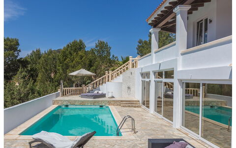 Villa Orion: Schwimmbad, Wohngebiet, Verbundwerkstoff, Estate, Resort, Schatten, Villa, Eco Hotel, Villa, Design