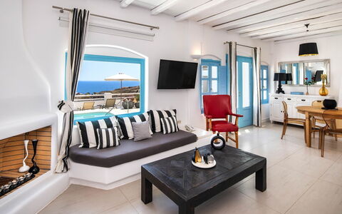 Villa Tramountana: Blau, Wohnung, Stuhl, Wohnzimmer, Resort, Hotel, Design, Penthouse, Villa