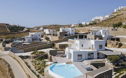 The Mykonian Castle: Die Architektur, Wohngebiet, Zuhause, Wohnung, Villa, Penthouse, Balkon, Hotel