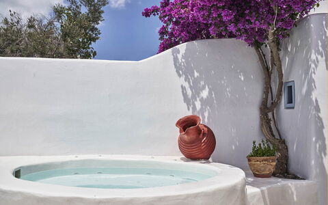 Villa Ivi: Blumentopf, Natürliches Material, Schatten, Design, Gartenmöbel, Zimmerpflanze, Badewanne, Armatur, Schwimmbad, Keramik