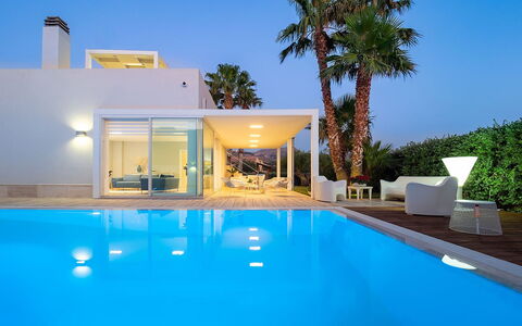 Villa Rossini: Blau, Schwimmbad, Resort, Eco Hotel, Gartenmöbel, Thermae, Villa, Hotel, Schatten