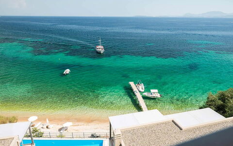 Villa Treasure: Meer, Küste, Schwimmbad, Küsten Und Ozeanische Forms, Resort, Ozean, Ufer, Strand, Tropen, Karibik