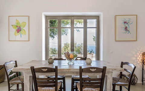 Villa Morena: Möbel, Tabelle, Interior Design, Esszimmer, Holz, Küche & Esszimmer Tisch, Stuhl, Flooring, Fussboden, Zimmer